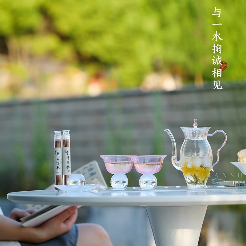 Bộ Hộp Quà Bộ trà thủy tinh borosilicate cao cấp cốc trà Kung Fu cao cấp gia dụng MẪu mới ấm pha trà trà hoa trà xanh