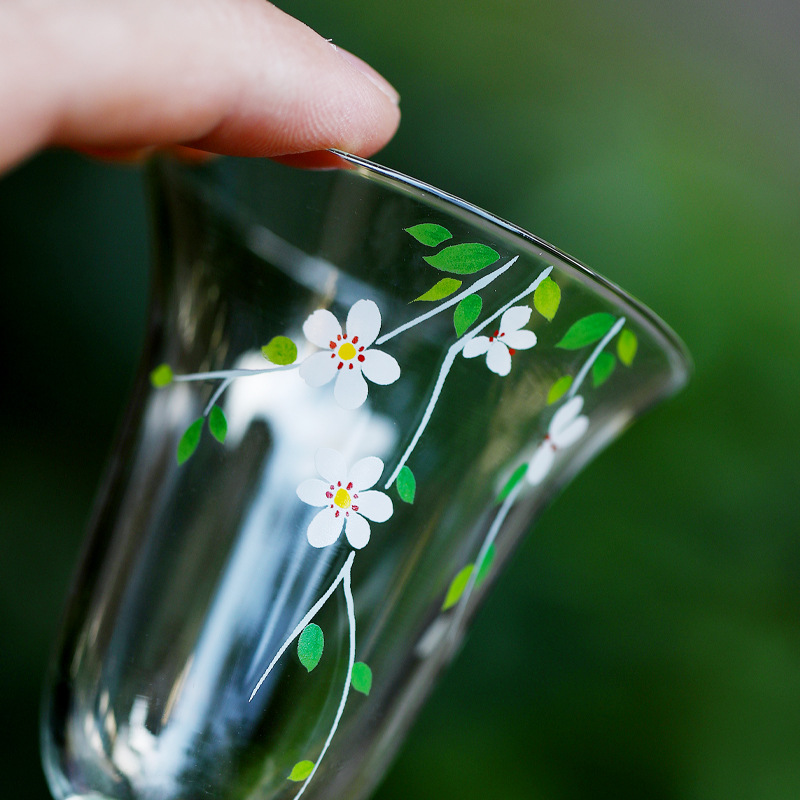 Ly thủy tinh chịu nhiệt, ly thơm, ly chính, ly đơn, bộ ấm trà nhỏ tươi kiểu Kung Fu, ly nếm trà xanh, ly nhỏ cao