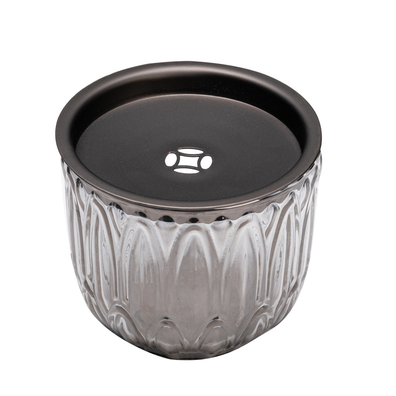 Đồng tiền thủy tinh kiểu Nhật, nước xây dựng có nắp, Cốc rửa trà cỡ nhỏ, chậu rửa nước, thùng đựng trà nước thải, Thùng bã trà, phụ kiện Bộ trà