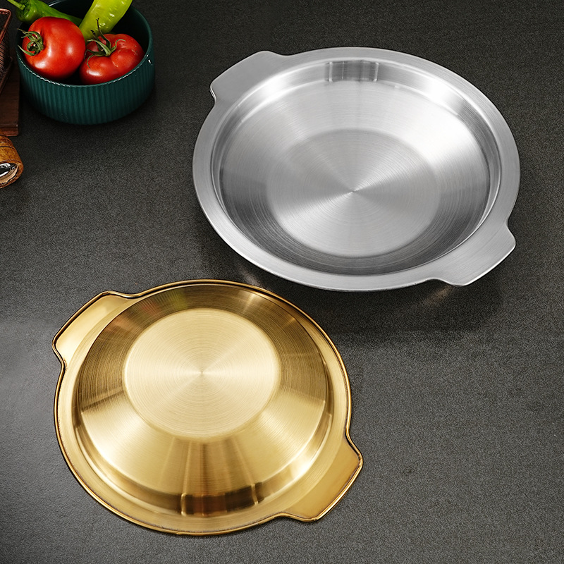 Nồi lẩu khô kiểu Hàn Quốc inox 304 size 24-30cm PBCP14