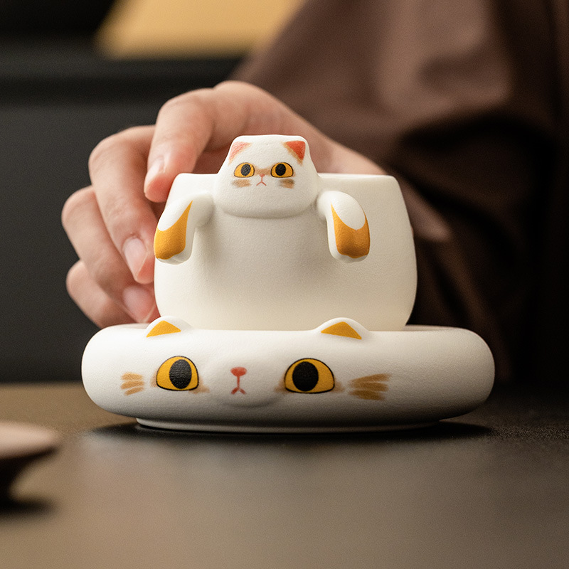 Nhà máy Phapapao Bộ lọc trà Bộ lọc trà gốm sứ Bộ trà dễ thương sáng tạo Bộ lọc trà Bộ phụ kiện trà đạo