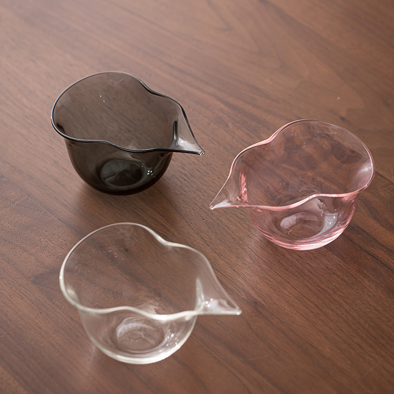 Cốc hồ lô có hàm lượng Borosilicat, Cốc trà thủy tinh chịu nhiệt kiểu Nhật, dụng cụ pha trà Haifen, phụ kiện Bộ trà Kung Fu, cốc đều, cốc công cộng