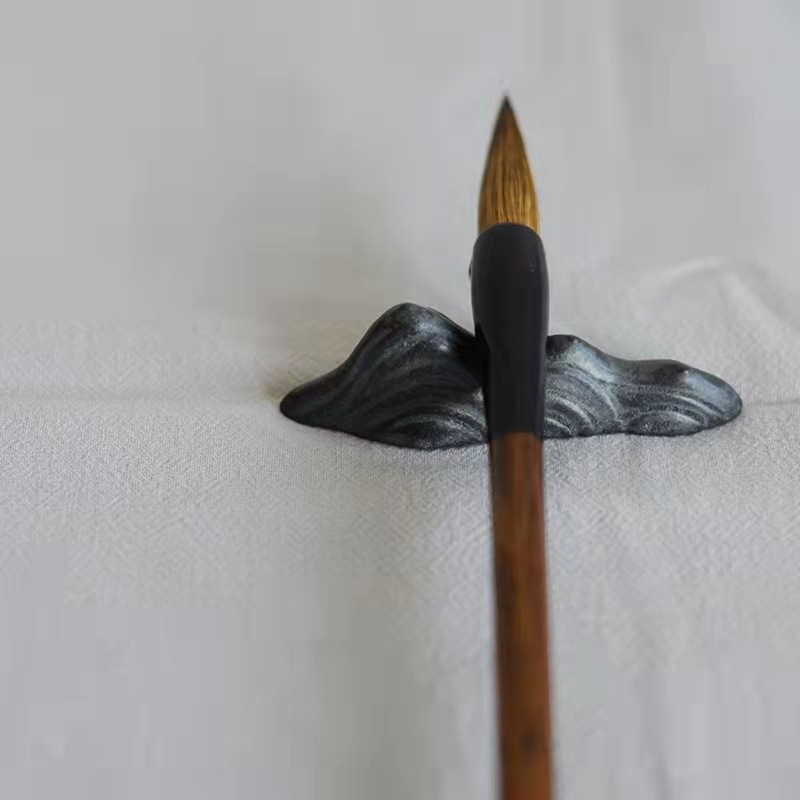 Giá đựng bút gốm hình núi Dandantang Zen, đồ trang trí thú cưng trà cỡ nhỏ, phụ kiện Bộ trà, Giá đựng đũa bằng gốm thô