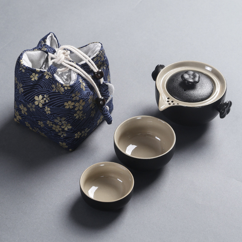 Phụ kiện trà đạo Túi vải cốc khách nhanh Túi đựng đồ Bộ trà du lịch xách tay túi đựng trà túi đựng ấm trà túi vải nghệ thuật
