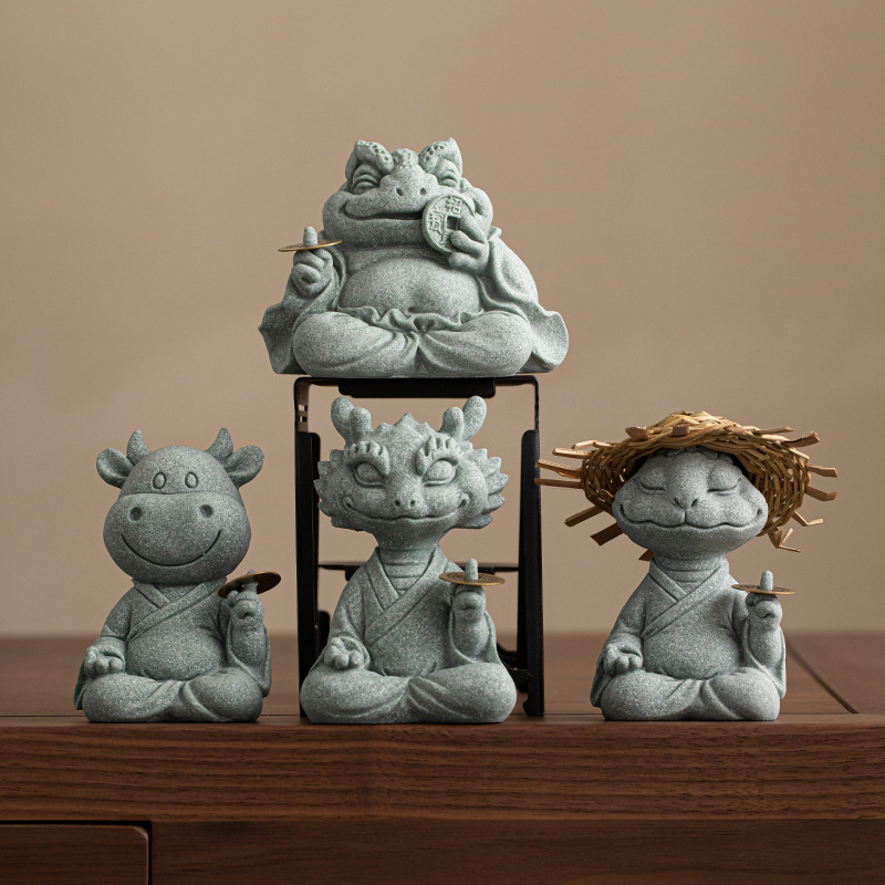 Đồ trang trí bàn trà phòng khách bàn trà thiền thú chơi trà