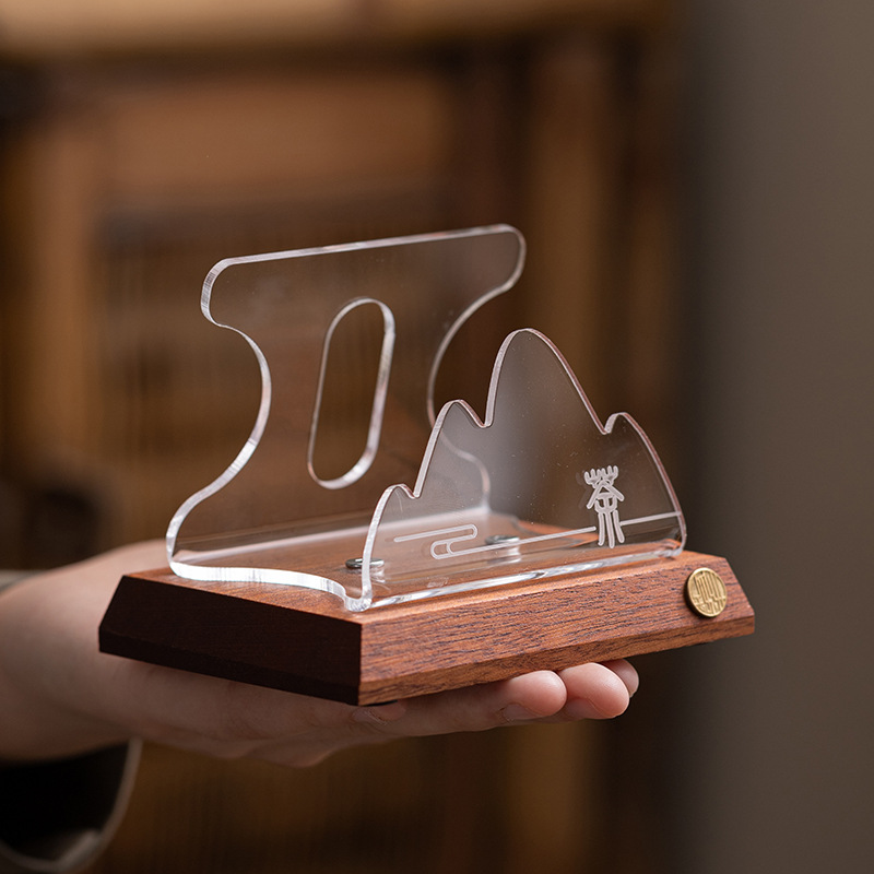 Giá trà Pu'er Giá trà gỗ đàn hương đen Giá trà Giá đỡ bánh trà Giá đỡ bánh trà Giá trưng bày giá trà Phụ kiện bộ trà