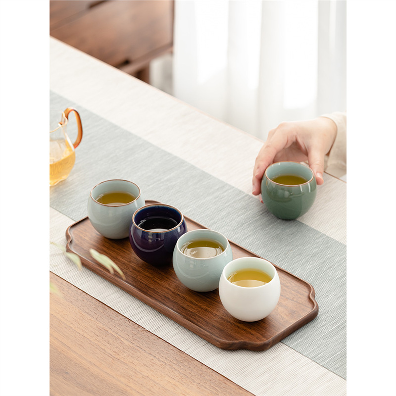 Năm loại cốc trà nổi tiếng gốm sứ Rujun Guange Dingyao quà tặng cốc trà làm bằng tay