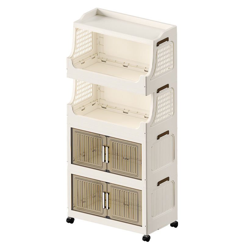 Chiều rộng 60-70 tủ đựng đồ mở cửa tủ đựng đồ có thể gập lại tủ đựng đồ có giá để đồ đa chức năng tủ sắp xếp nhiều lớp
