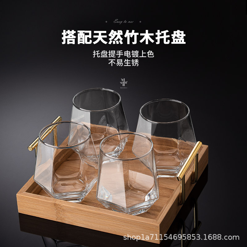 Net nổi tiếng kim cương rượu Whisky ly rượu pha lê ly Tumbler ly rượu kiểu Nhật có giá trị cao Bộ rượu sáng tạo