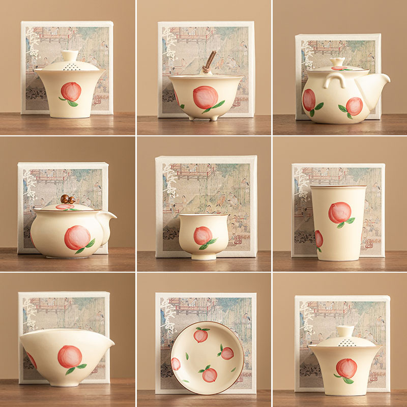 Cốc pha trà có nắp đậy bằng tay màu hồng cốc pha trà gốm sứ gia dụng cốc trà biển cốc tiện dụng cốc chuyên dùng uống trà