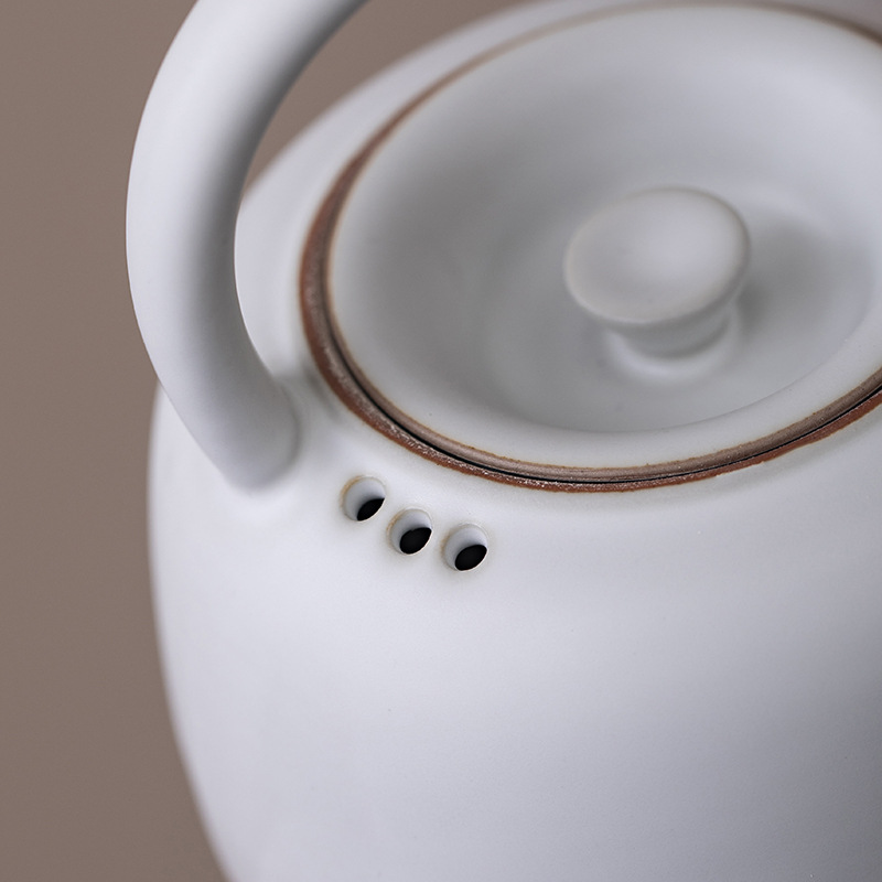 Ấm pha trà gốm sứ kiểu Nhật ấm pha trà nến gia dụng bếp ấm trà bếp cách nhiệt bếp xung quanh bộ dụng cụ pha trà