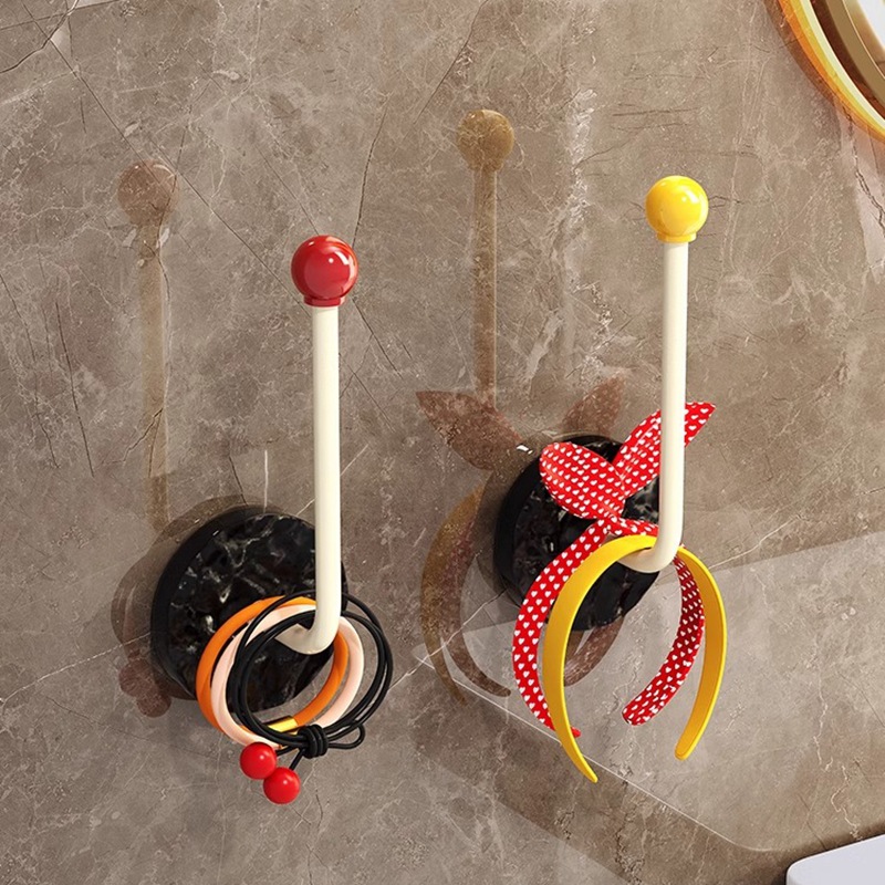 Giá để vòng tóc Dopamine băng đô không cần đục lỗ, dây buộc tóc, kẹp tóc nhà vệ sinh, phụ kiện, băng đô, móc treo, giá sắp xếp