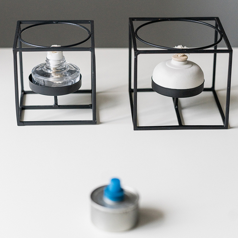 Giá đựng trà ấm bằng sắt Da'antang, giá đựng nến, giá để đèn cồn, bếp trà nhỏ sáng tạo đơn giản kiểu Nhật, đèn nến, ấm đun trà