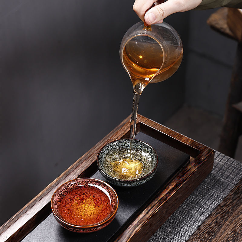 Cốc biến đổi bằng lò, cốc trà, cốc sứ, cốc chủ nhân kung fu, cốc đơn, cốc lá phong, cốc đơn, bát trà, cốc trà