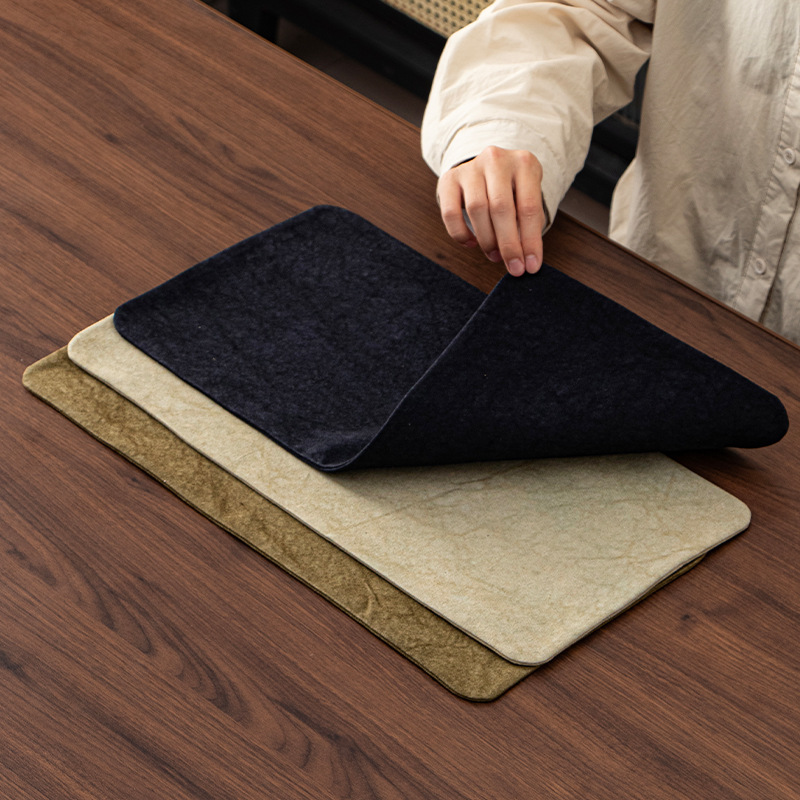 Thảm trà nhuộm cà vạt kiểu Trung Quốc mới, thảm tạo bọt khô không khí quốc gia, vải sang trọng nhẹ, trà đạo cách nhiệt, thảm trà đạo chịu nhiệt độ cao, thảm trà