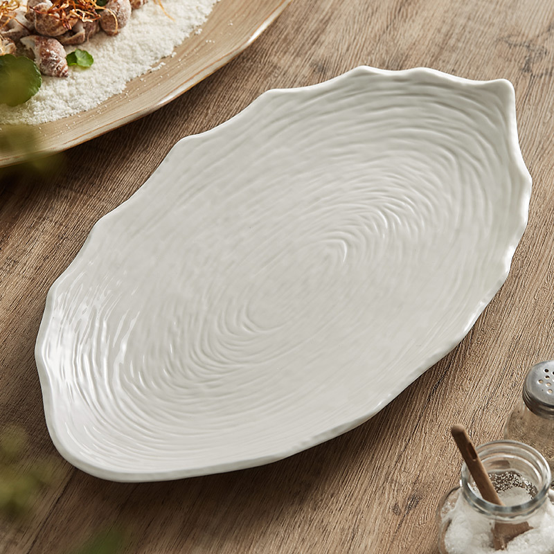 Đĩa cá bánh xe hàng năm khác nhau Đĩa cá hấp cao cấp gia dụng Sáng tạo Nhà hàng khách sạn Món ăn quan niệm nghệ thuật Đĩa lớn