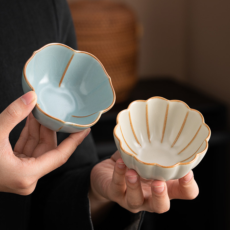Cốc chủ nhân Ru Kiln cốc đơn cốc trà gốm sứ gia dụng cốc trà cá nhân tách trà Bộ Trà Công Phu cốc trà