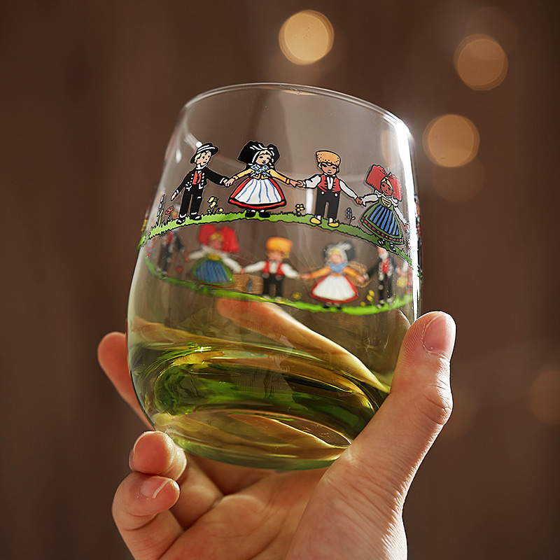 Cốc nhân vật phản diện Alsace cốc trứng Alpaca cốc thủy tinh phong cách Instagram Bắc Âu Cốc uống nước gia dụng Cốc Sáng Tạo trẻ em dễ thương