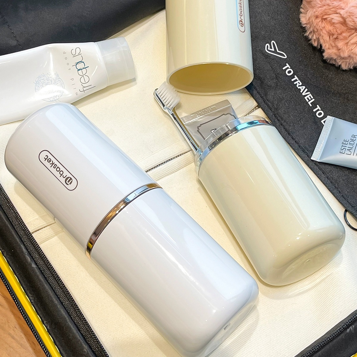 Cốc đánh răng du lịch cốc đánh răng cốc đánh răng hộp đựng dụng cụ đánh răng cốc súc miệng bộ đồ gia dụng hộp đựng bàn chải đánh răng cầm tay