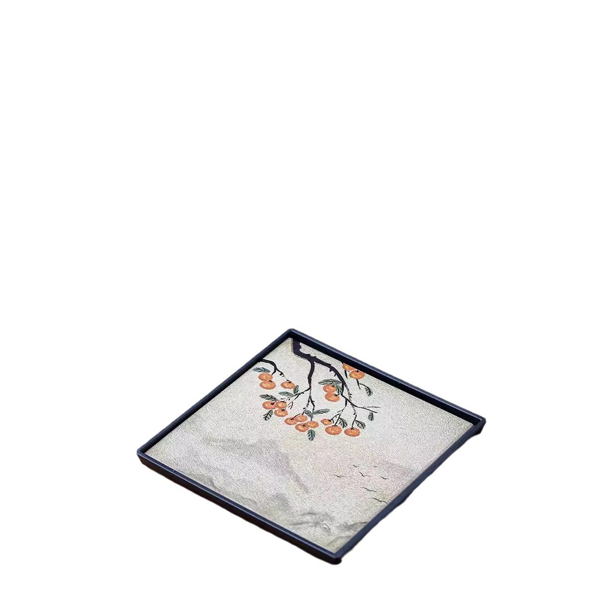 Bình hút gốm thô, khay đựng ấm trà gốm hình tròn, khay đựng nước, khay đựng trà, bàn pha trà nhanh khô nhỏ