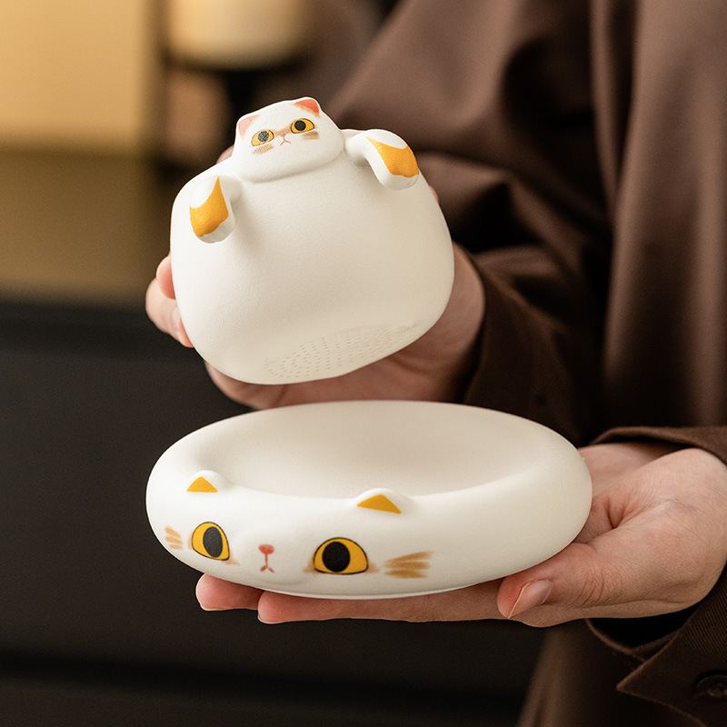 Nhà máy Phapapao Bộ lọc trà Bộ lọc trà gốm sứ Bộ trà dễ thương sáng tạo Bộ lọc trà Bộ phụ kiện trà đạo