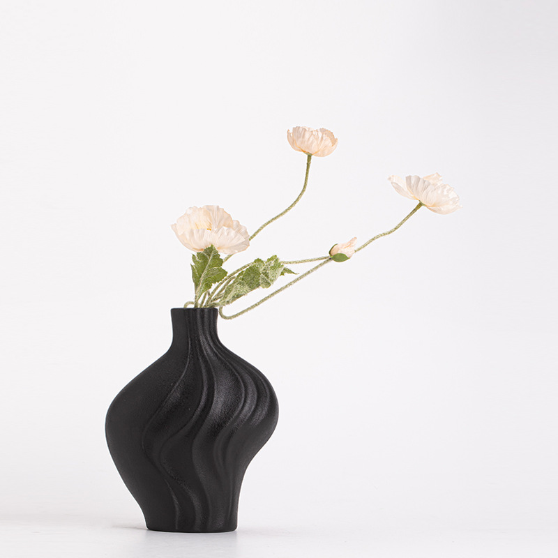 Bình sóng hiện đại mới Trung Quốc gốm sứ sáng tạo bình hoa trang trí trang trí cửa ra vào phòng khách giả hoa