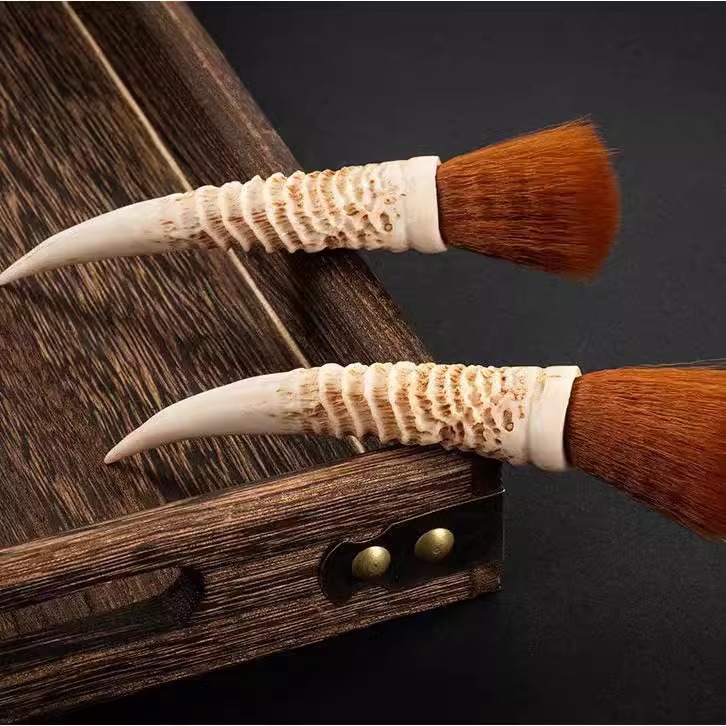 Bàn chải trà không rụng lông bàn chải làm sạch đồ trang trí vật nuôi trà bàn chải trà Bộ trà sáu quý ông Phụ kiện trà đạo