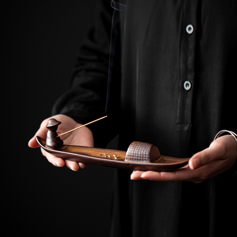 Hộp đựng nhang câu cá, bàn trà gia dụng, hộp xông hương, lò cổ, dây gốm, ổ cắm dây Lư Hương