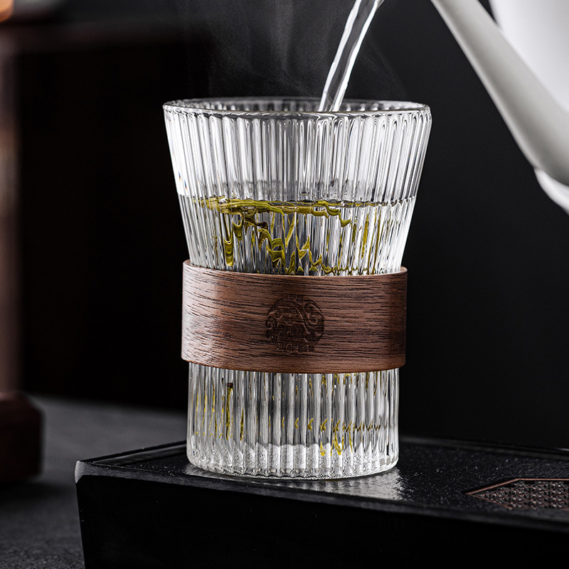 Cốc cà phê kiểu móc tai sang trọng cốc thủy tinh trong suốt chuyên dụng cốc nước gia dụng cốc trà cốc sữa giá trị cao cho trẻ em nam