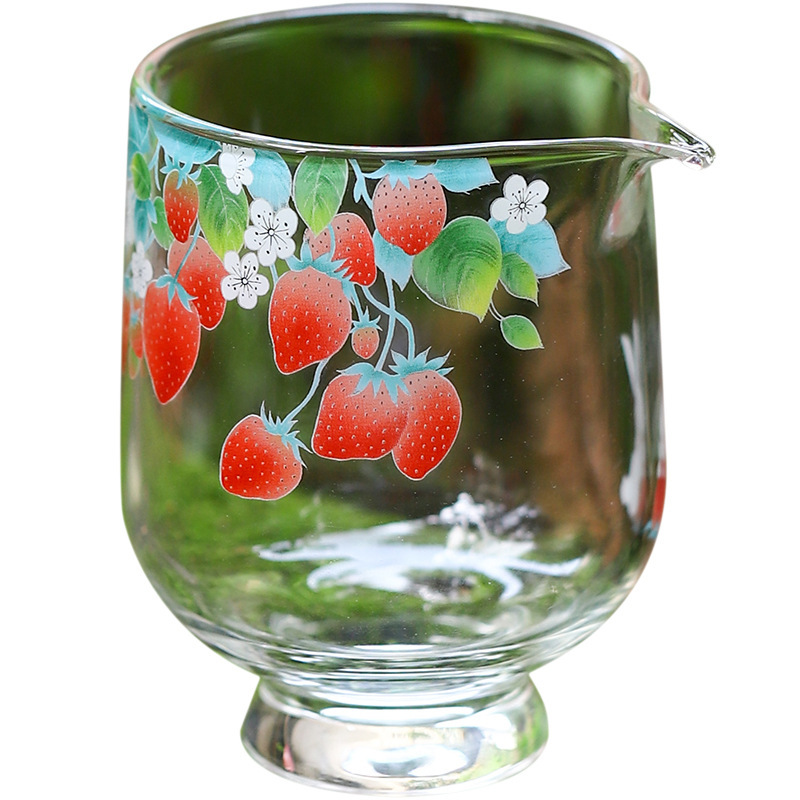 Cốc công bằng thủy tinh Bộ tách trà dày tươi mát cốc công bộ trà thủy tinh chịu nhiệt kiểu Trung Quốc Phụ Kiện Bộ trà gia dụng cao cấp