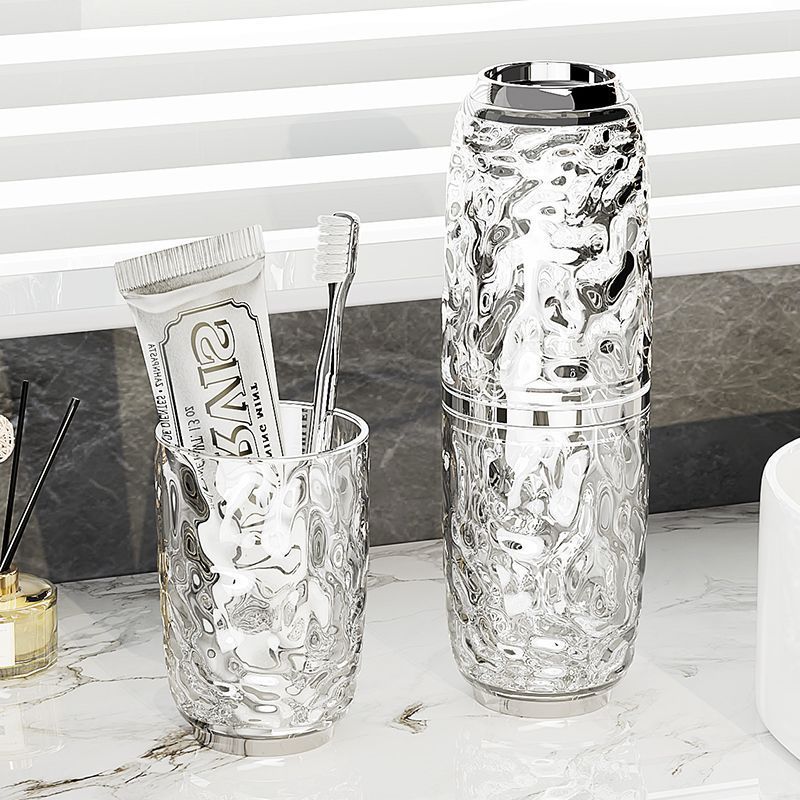 Bộ đồ vệ sinh du lịch có giá trị cao, cốc đánh răng súc miệng, cốc rửa tiện lợi, cốc đánh răng, dụng cụ đánh răng, hộp đựng bàn chải đánh răng