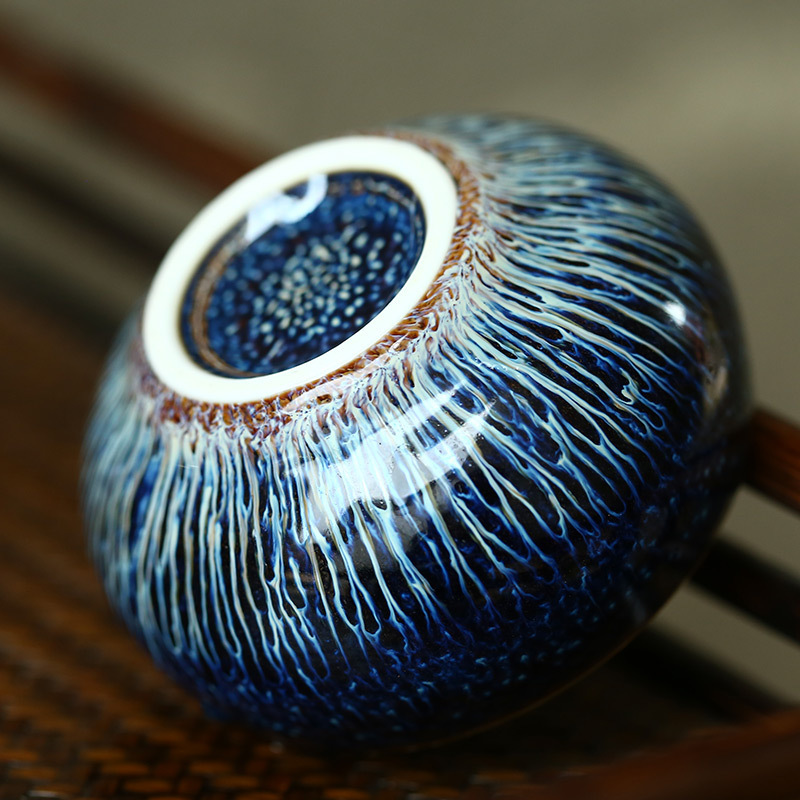 Tách trà men Tianmu có ren vàng, cốc lông thỏ khảm bạc, cốc chủ, cốc đơn nung lò, cốc bạc mười hai cung hoàng đạo, cốc sứ.