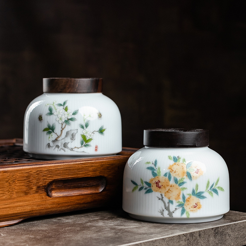 Bình trà Oantang, bình gốm kín, kho trà gia dụng cỡ nhỏ, Bộ trà cầm tay, bình trà nhỏ