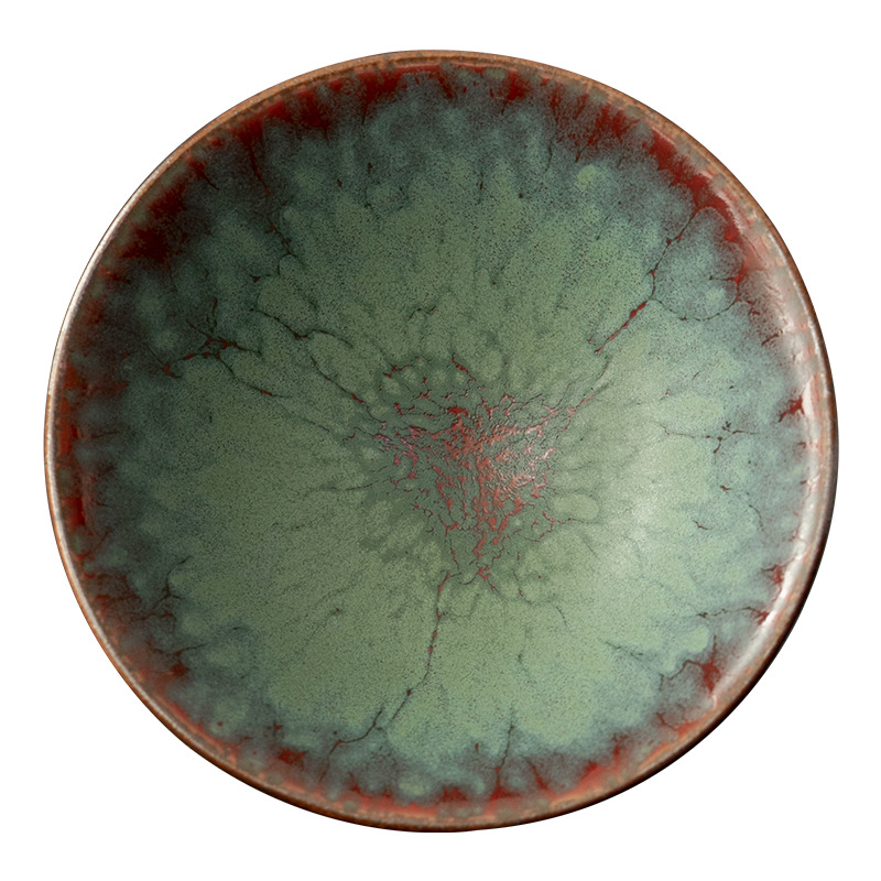 Lò nung thay đổi màu ngọc lam sáng màu xanh lá cây chủ nhân tách trà nhỏ thủ công Tách Trà Cá nhân Bộ trà Kung Fu trà gốm sứ