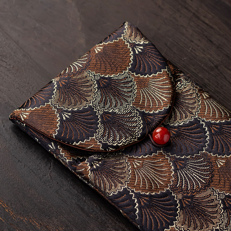 Túi đựng phụ kiện bộ sáu quý ông trà đạo túi đựng đồ bộ trà vải nghệ thuật túi đựng đồ du lịch túi đựng bút chì túi đựng đồ túi đựng đồ