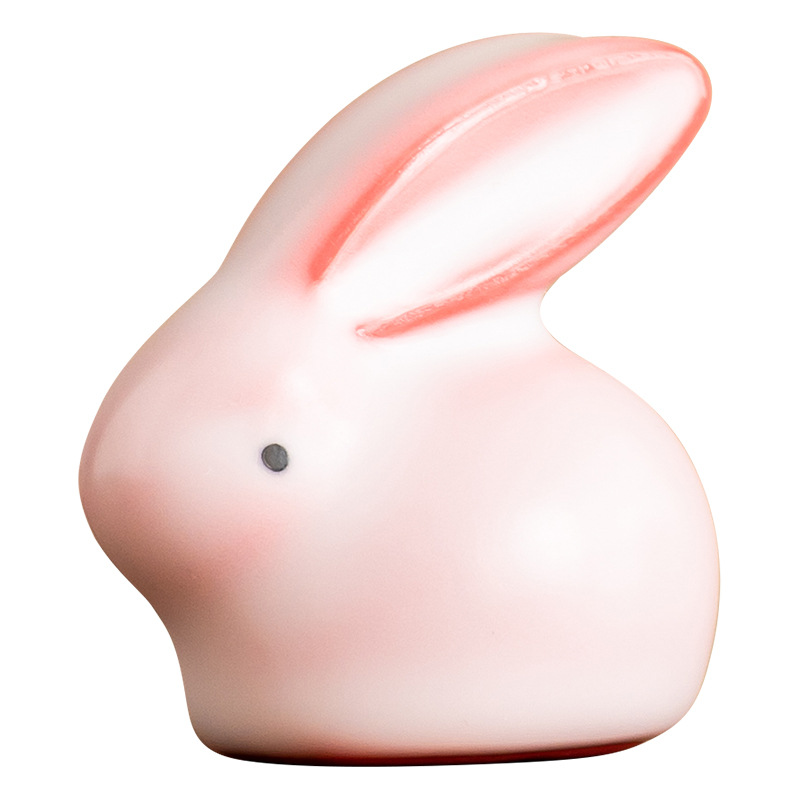 Ruyao mỡ lợn đông lạnh phủ bột Ru thỏ gốm sứ đồ trang trí vật dụng trà đạo phụ kiện trà đạo bàn trà đồ trang trí chơi trà