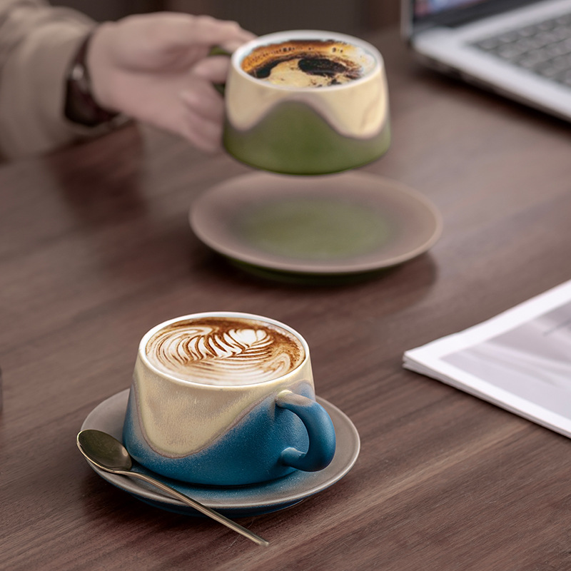 Cốc cà phê Jianshan cốc gốm cốc uống nước cốc trà chiều văn phòng gia dụng bộ quà tặng