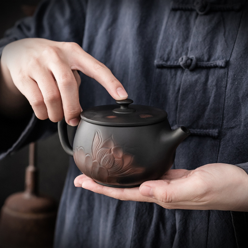 Ấm trà Gốm Tím Da'antang, dụng cụ pha trà gia dụng, ấm trà, ấm trà đơn, ấm trà thủ công, ấm trà Bộ trà Kungfu cổ điển