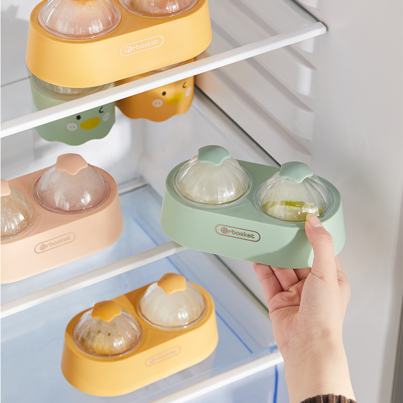 Khuôn đá viên lớn, khuôn đá Silicon tròn, dụng cụ nhà bếp, hộp đựng đá, Hộp làm đá, đá viên Whisky