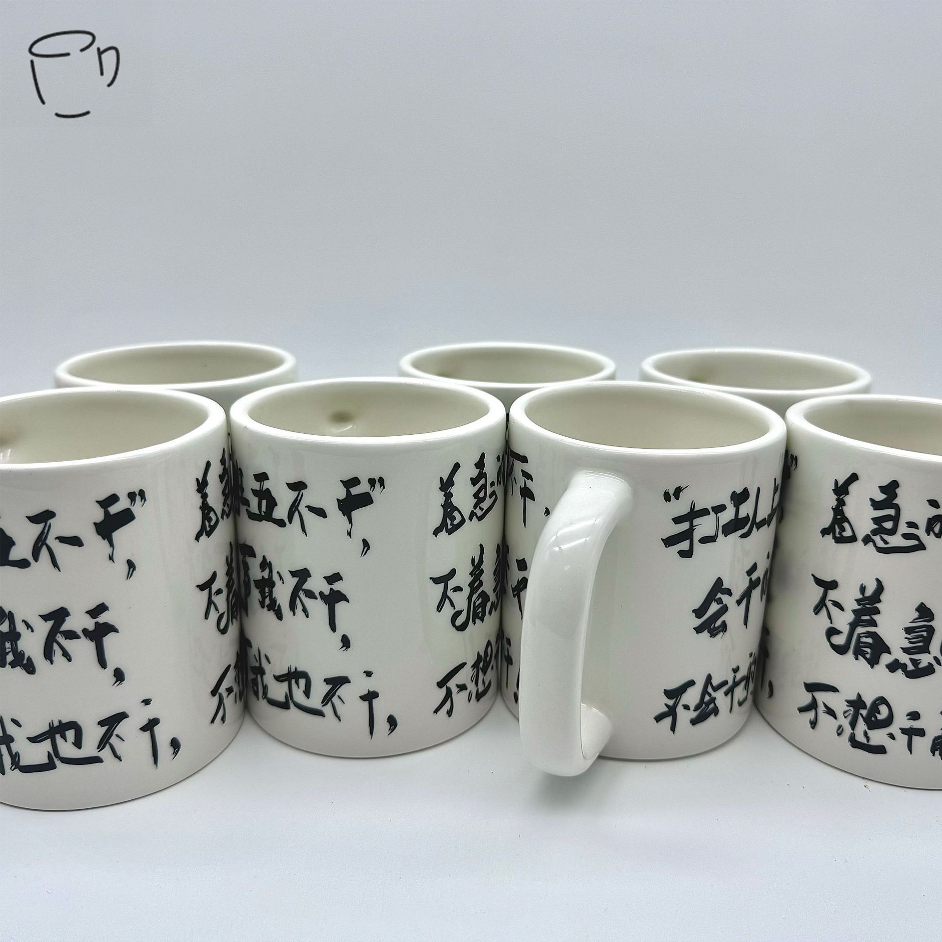 Công nhân giả mạo sáng tạo thiết kế ban đầu cốc gốm cốc cà phê cốc văn phòng cổ điển cốc nước thực tế