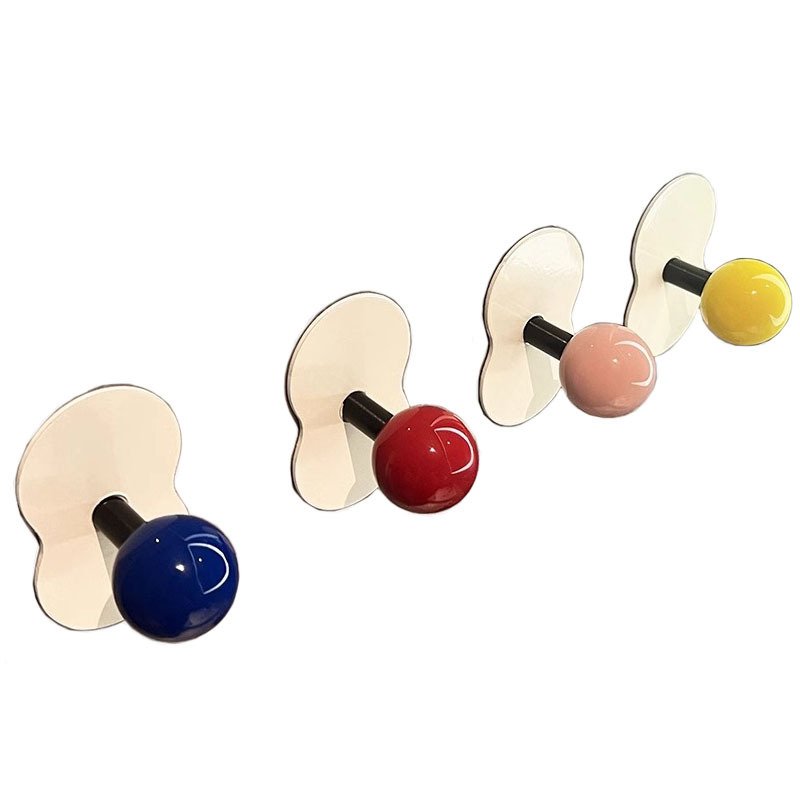Móc dính cường lực không đục lỗ phòng tắm gia dụng nhà vệ sinh sáng tạo treo tường khăn treo tường đựng đồ móc dính chịu lực