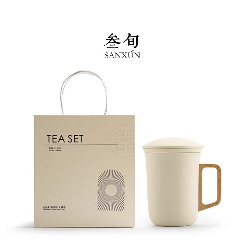 Cốc trà Yueyu Cốc tách trà gốm sứ chuyên dụng cá nhân Cốc nước văn phòng dung tích lớn Cốc bộ pha trà