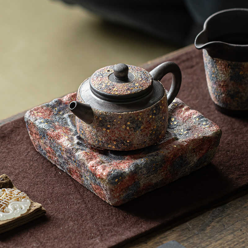 Ấm trà bùn đá cổ điển ấm pha trà mỏ đá gốm sứ ấm đơn dụng cụ nấu trà kiểu Trung Quốc gia dụng ấm giữ gìn sức khỏe dụng cụ pha trà Kung Fu