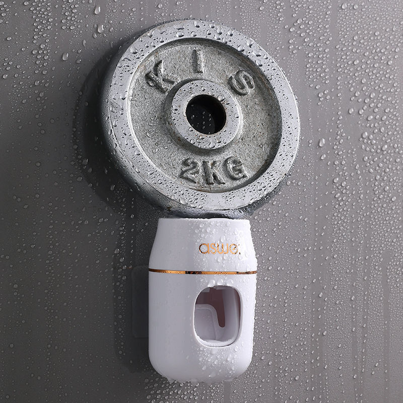 Dụng cụ thần kỳ bóp kem đánh răng Giá để máy ép tự động Giá để bàn chải đánh răng lười treo tường Giá treo trẻ em không cần đục lỗ