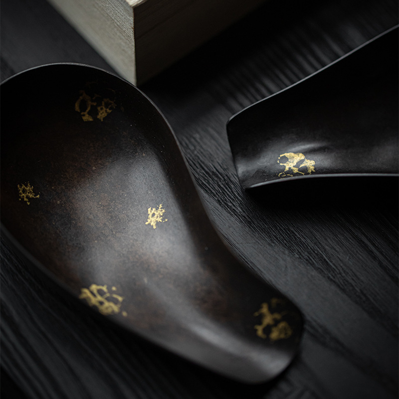 Bán buôn trà Sắt Vàng thủ công, thìa trà, thìa trà, thìa cà phê, phụ kiện Bộ trà Kung Fu, trà đạo sáu quý ông