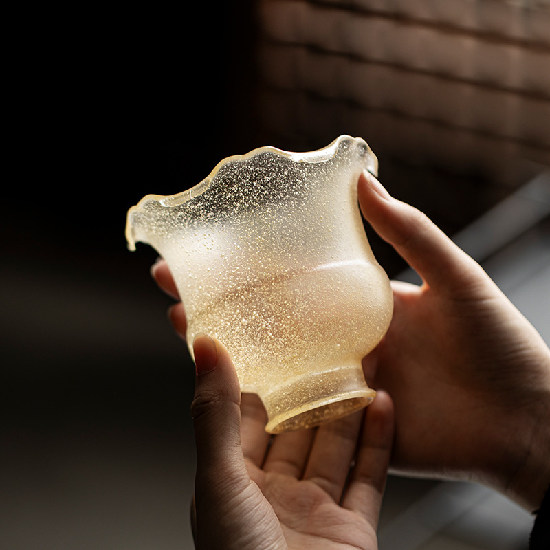 Bộ trà Kung Fu tráng men màu cổ kính Thiết bị pha trà cao cấp Huakou Jianshui Thương hiệu Yushantang Phụ kiện bộ trà Huakou Jianshui