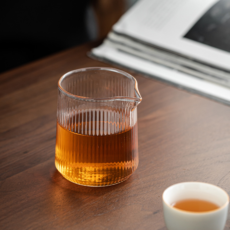 Cốc công bằng thủy tinh borosilicate phong cách Nhật Bản cốc công cộng thủy tinh dày tách trà Bộ trà Kung Fu