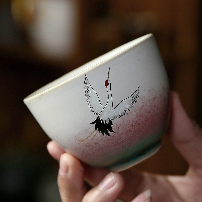 Cốc trà nhỏ pha trà cốc đơn gốm sứ cốc trà cá nhân cốc chủ nhân cốc trà đơn bộ trà Kungfu cốc khách