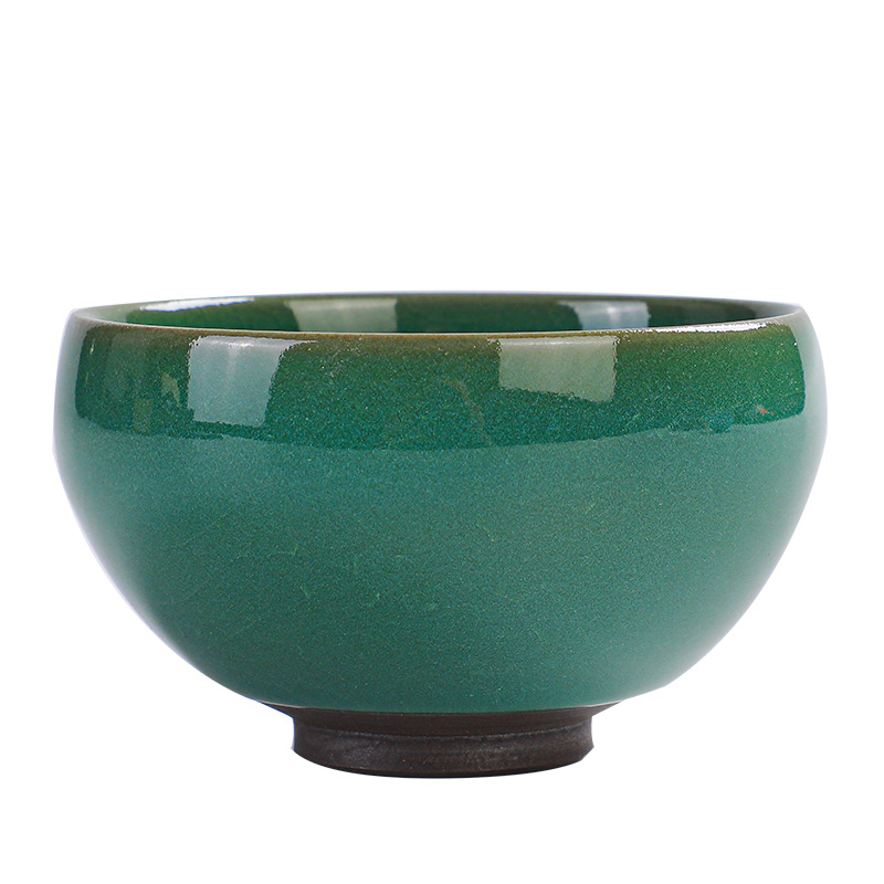 Chén trà ánh sáng hồ thủ công của Su Tianpei, cốc đơn của chủ nhân, chén trà gốm sứ, bộ trà Kung Fu bằng sắt men ngọc