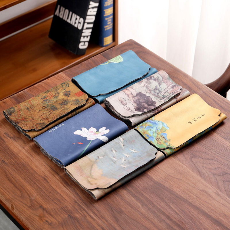 Thảm trà nhỏ phong cách Trung Quốc mới đệm Khăn trà pha khô Phụ Kiện Bộ trà Kung Fu đệm cách nhiệt ấm trà đệm khay trà